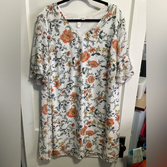 Tacera Dresses & Skirts - Tacera Dress 2X Flutter Sleeve